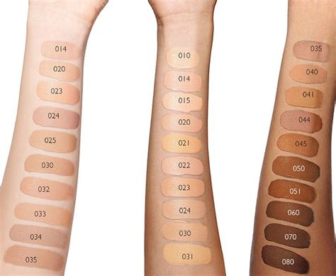 Dior foundation shade chart